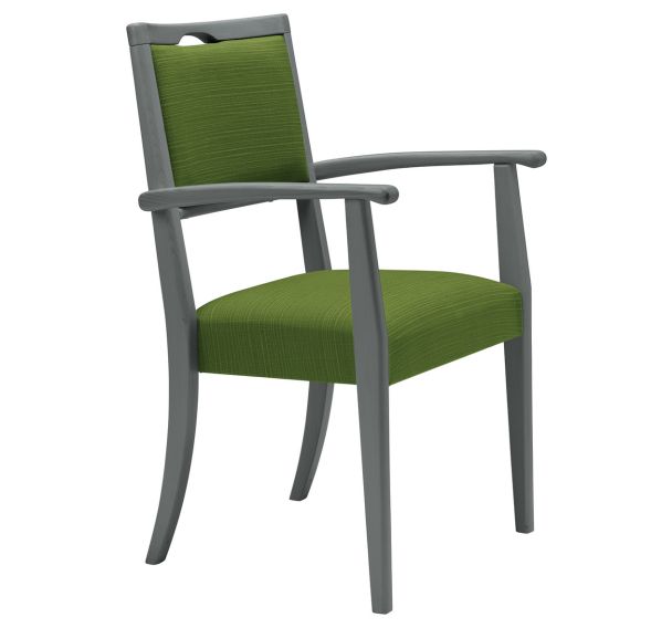 Fauteuil bridge Confort assise et dossier ginkgo - structure hêtre Sunset Creation