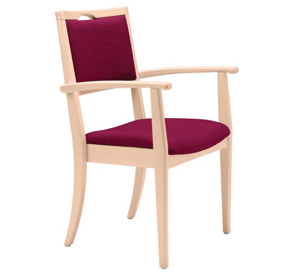 Fauteuil bridge assise et dossier ginkgo - structure hêtre Sunset Creation