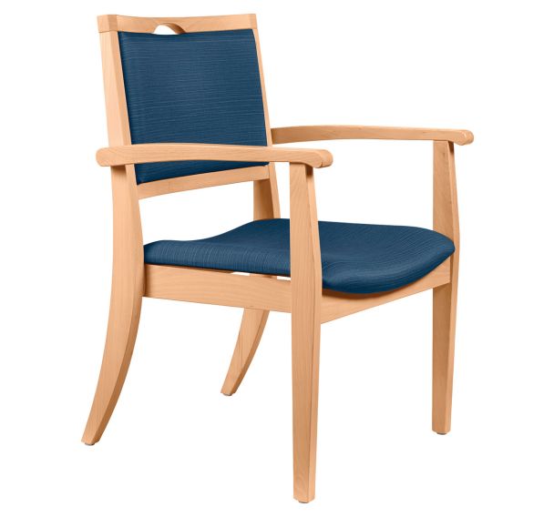 Fauteuil bridge bariatrique assise et dossier ginkgo - structure hêtre Sunset Creation