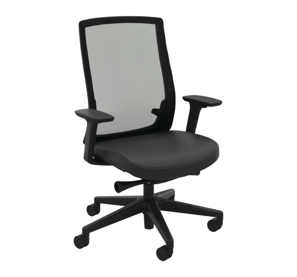Fauteuil de bureau Arraina dossier résille noir