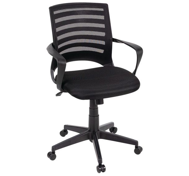 Fauteuil de bureau Ella résille Noir