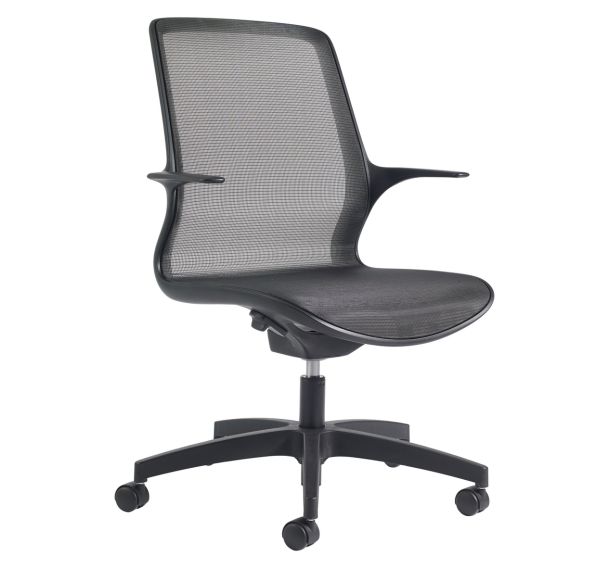 Fauteuil de bureau Net design graphique noir