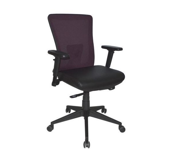 Fauteuil de bureau Rima Noir/Violet