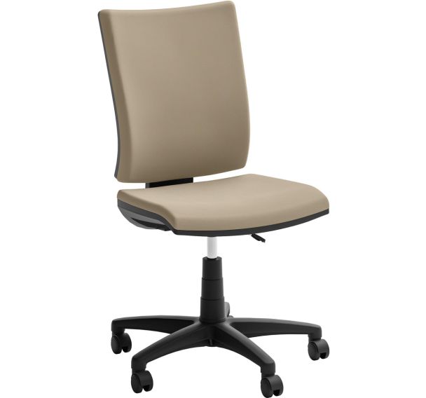 Fauteuil de bureau haut écocuir avec accoudoirs Optima - Quadrifoglio
