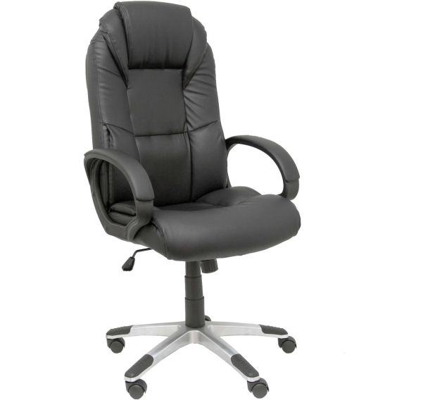 Fauteuil de direction Argamasón en similicuir noir