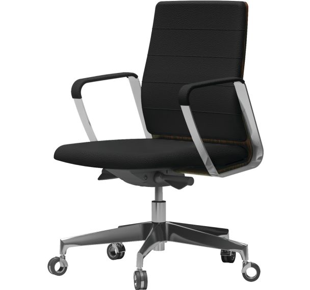 Fauteuil de direction Directa avec dossier bas - Quadrifoglio