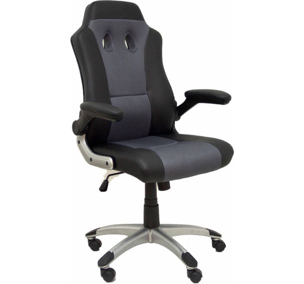 Fauteuil de gaming Talave en similicuir - noir/gris foncé