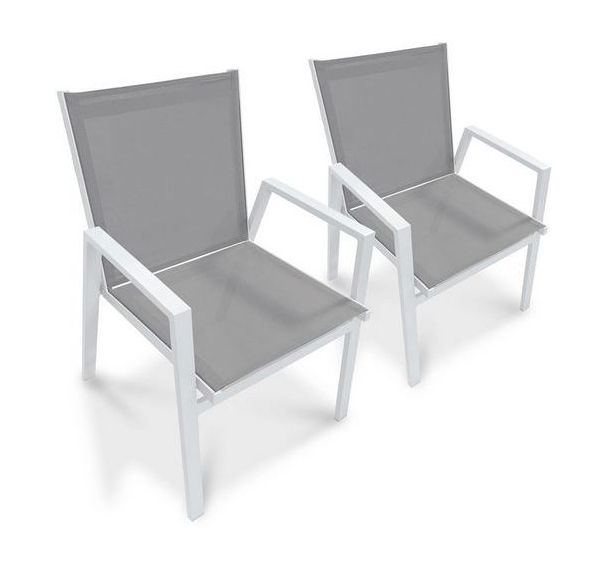 Fauteuil de jardin empilable Floride en lot - DCB GARDEN