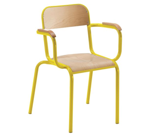 Fauteuil de maitre avec accoudoirs bois - Manutan Expert