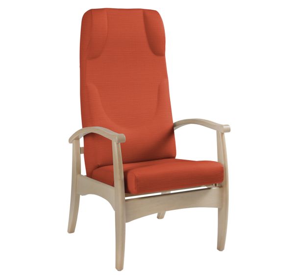 Fauteuil de repos Grand Large assise/dossier abaka - structure hêtre Sunset Creation