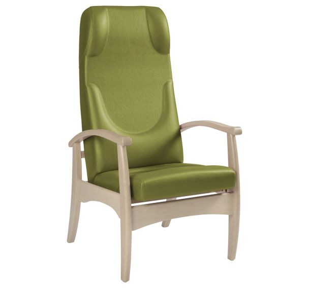 Fauteuil de repos Grand Large assise/dossier ginkgo - structure hêtre Sunset Creation