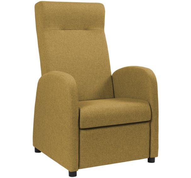 Fauteuil de relaxation Marsan pied hêtre tissu polyester GGI