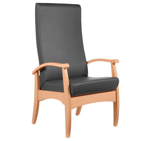 Fauteuil de repos Realty assise/dossier ginkgo - structure hêtre Sunset Creation