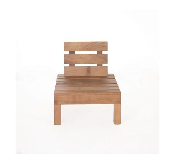 Fauteuil lounge Aris 1 place en Iroko
