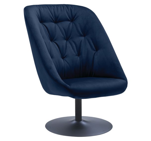 Fauteuil pivotant Turn pied noir Paperflow