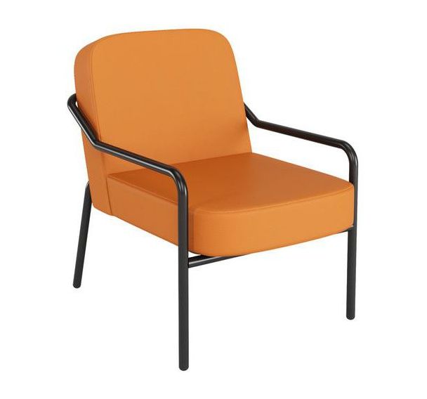 Fauteuil similicuir Medso dossier rond - Taille M - Meet By Paperflow