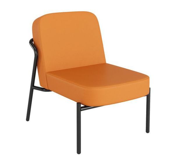 Fauteuil similicuir Medso dossier rond - Taille S - Meet By Paperflow