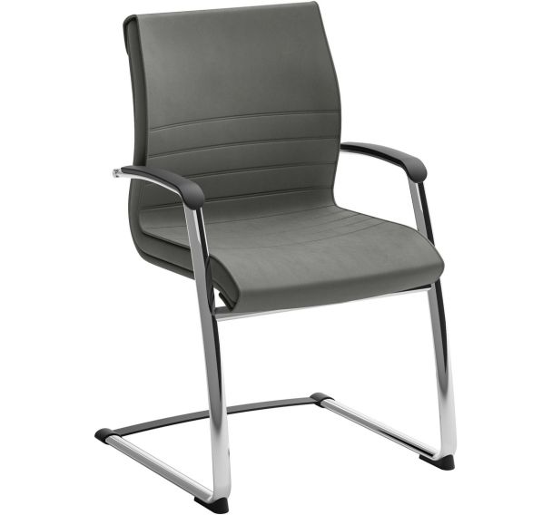 Fauteuil visiteur Dama - Revêtement cuir - Quadrifoglio