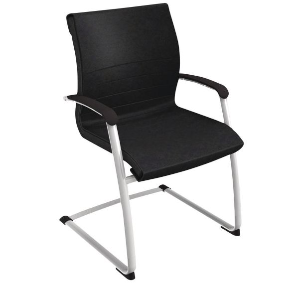 Fauteuil visiteur Dama simili cuir Quadrifoglio