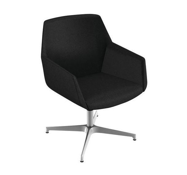 Fauteuil visiteur pivotant Dune Quadrifoglio