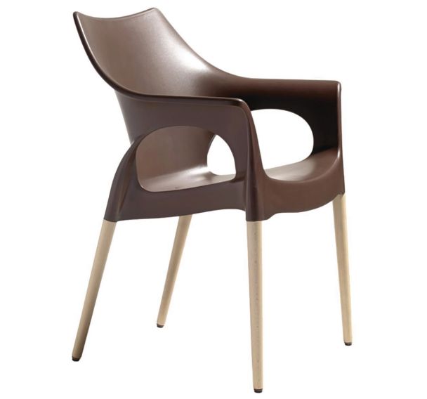 Fauteuils Ola bois naturel lot de 4 S-CAB