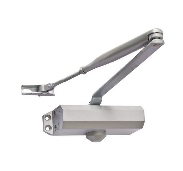 Ferme-porte en applique bras compas force 3
