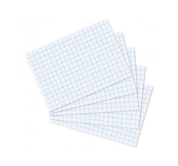 Feuille bristol 224g blanc quadrillé 5 x 5 (Paquet de 10)