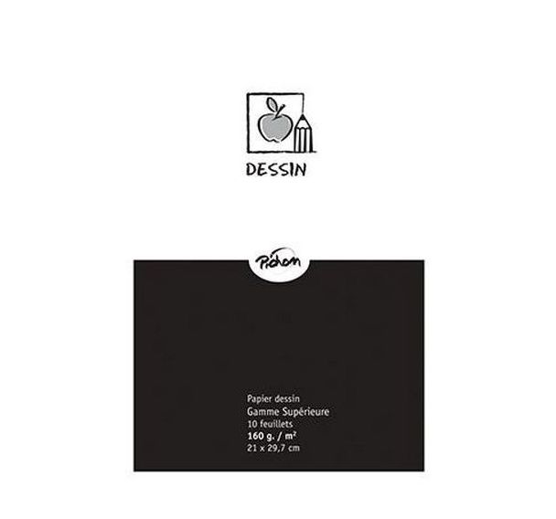 Feuille de dessin 160 g blanc 21 x 29,7 (Pochette de 10)