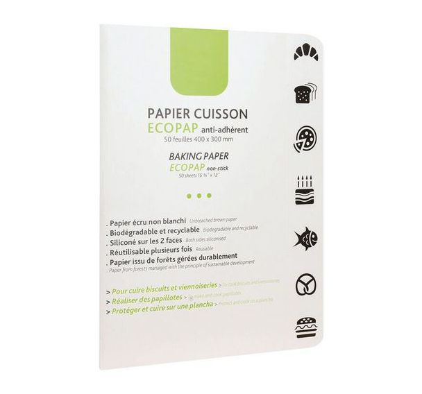 Feuille de papier siliconé Ecopap - 40x30 cm