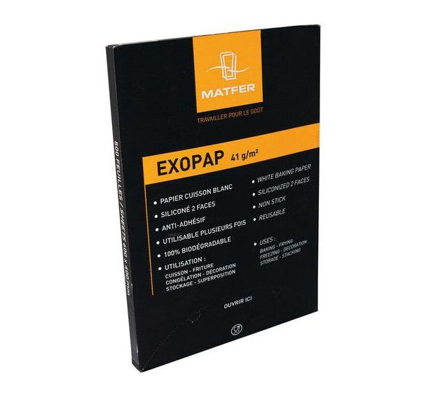 Feuille de papier siliconé Exopap - Lot de 500 - Matfer