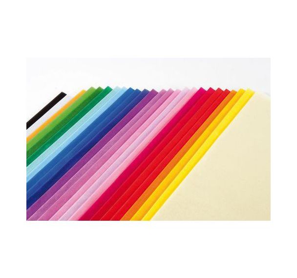Feuille serpentée 50 x 70 blanc (Main de 24 + 1 feuille offerte)