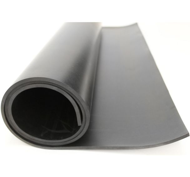 Feuilles Commercial Black Rubber-1,4mx5mx12mm-Noir
