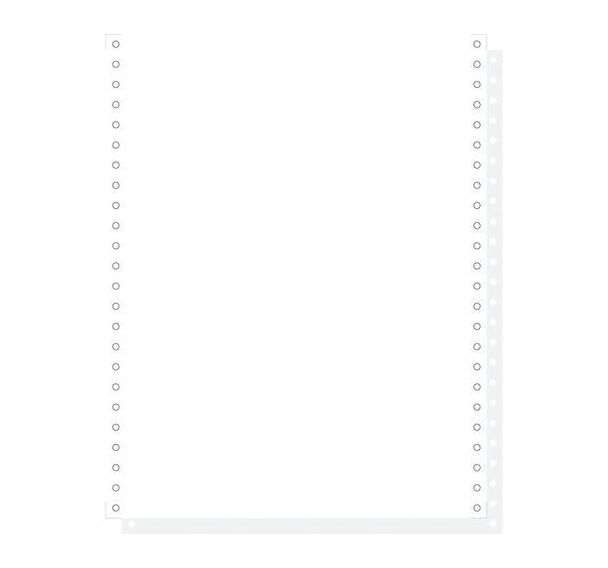 Feuilles listing blanc 240x12 2plis microperforation détachable