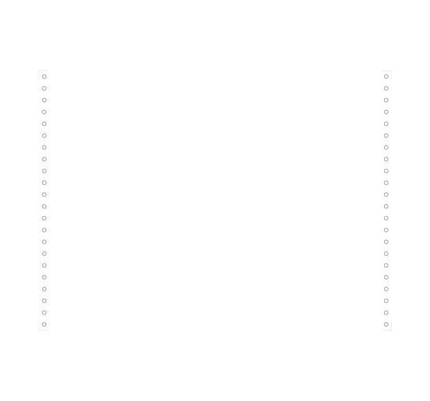 Feuilles listing blanc 380x11 1pli bandes détachables 70g
