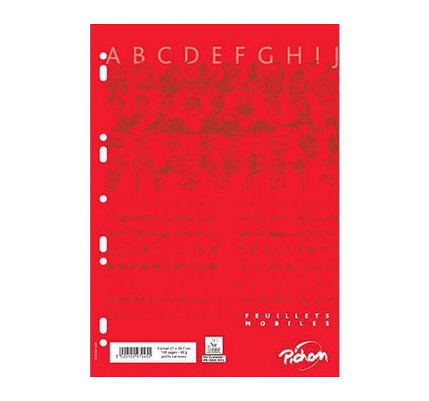 Feuillet recharge classeurs A4 5x5 100 pages blanc 90g NF 92 (Etui de 50)
