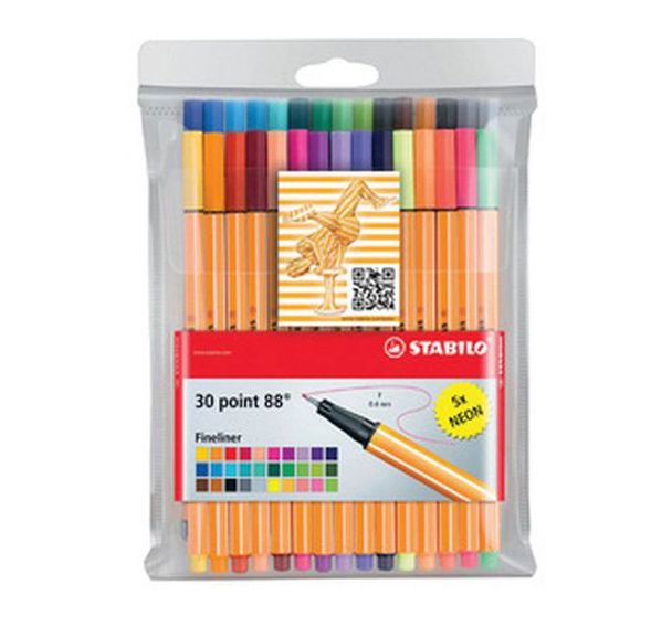 Feutre à pointe fine point 88, étui plastique de 30