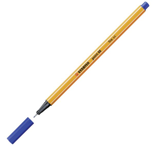 Feutre extra fin point 88 bague métal pointe 0,4 mm - Stabilo