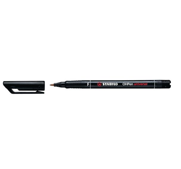 Feutre permanent pointe fine 0,7 mm Stabilo - noir