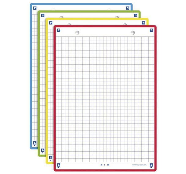 Fiches bristol Revision 2.0 Oxford A5 Q5x5 cadre - Oxford