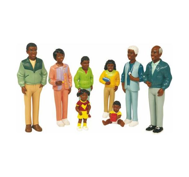 Figurines de la famille africaine