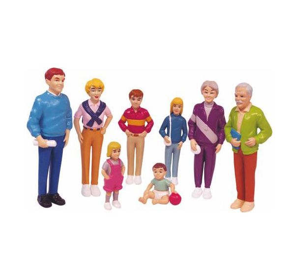 Figurines de la famille européenne
