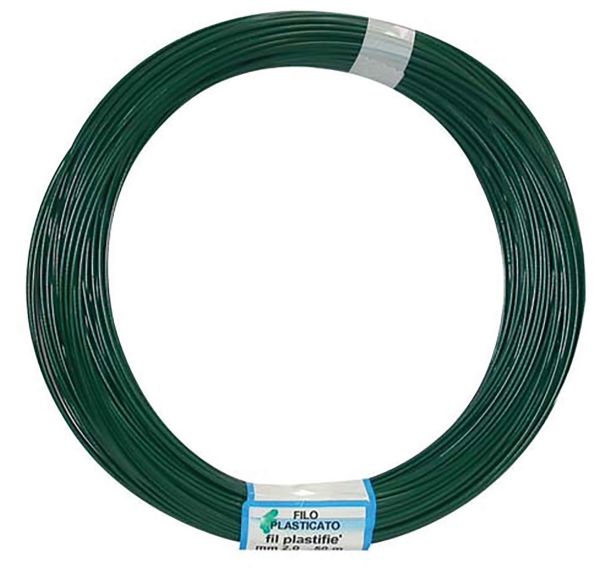 Fil attache vert 2mm rlx 50m plasti12