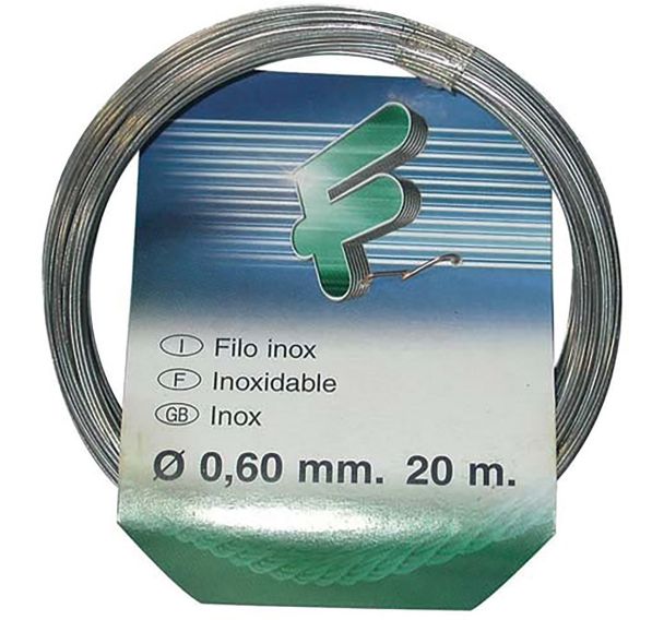 Fil inox 0.6mm rouleau 20m sc