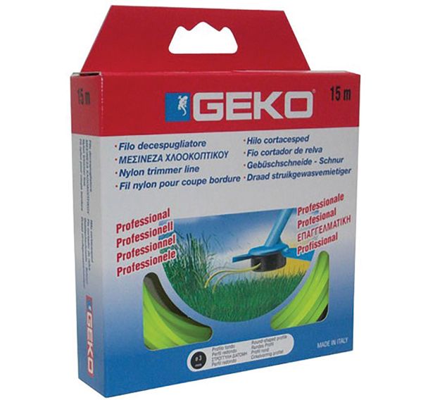Fil nylon rond pour coupe bordure D.2.4mmx15m