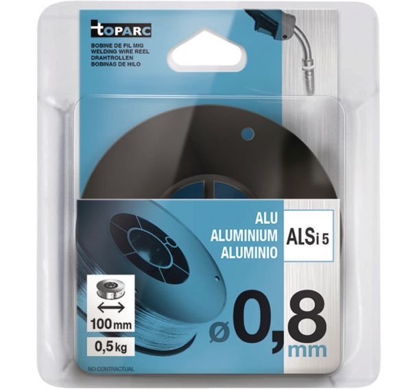 Fil plein en aluminium AlSi5 à bobine S100 / 0,5 kg
