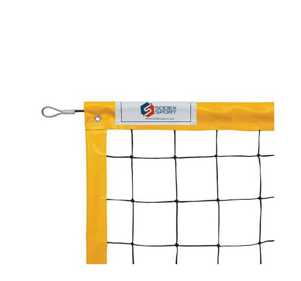 Filet de beach tennis - sans noeud - 3,0 mm - bande pourtour