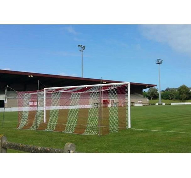 Filet de buts foot à 11 - Powershot - stade 4mm maille hexagonale bicolore