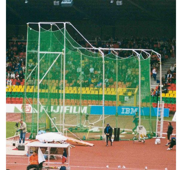 Filet de protection de cage de lancer de marteaux hauteur 7 m