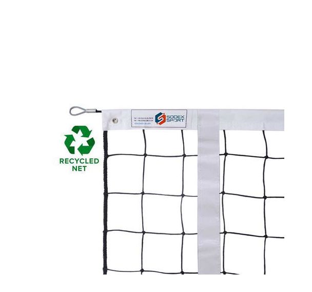 Filet de volley-ball fabriqué à partir de matériaux recyclés