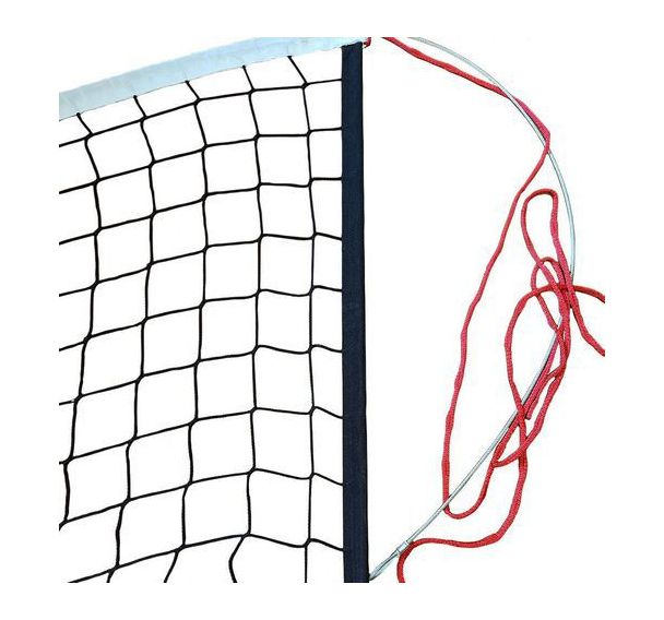 Filet de volley - Noir PPM 9,5x1m avec câble de 12m et les bâtons